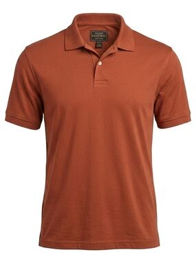 ​Jos. A. Bank Reserve Traditional Fit Pima Cotton Polo Shirt Rust Orange Large
